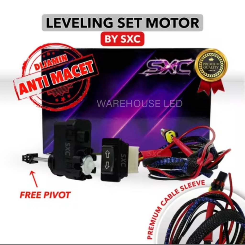 ORIGINAL ALAT ELEKTRIK LEVELING LAMPU 1 DINAMO PLUS SAKLAR NAIK TURUN ANTI MACET | LEVELING LAMPU PR