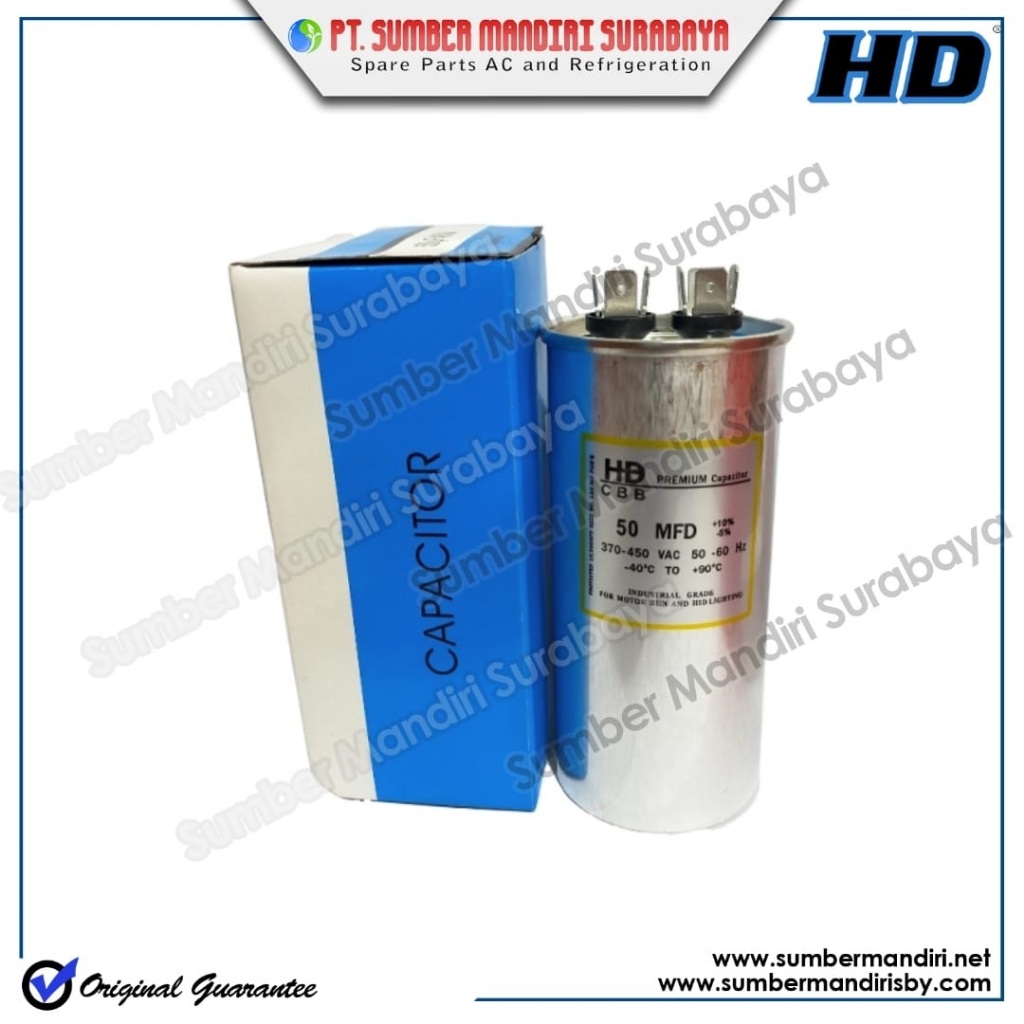 Capacitor AC 50 MF HD Premium / Kapasitor AC 50 Uf 450V