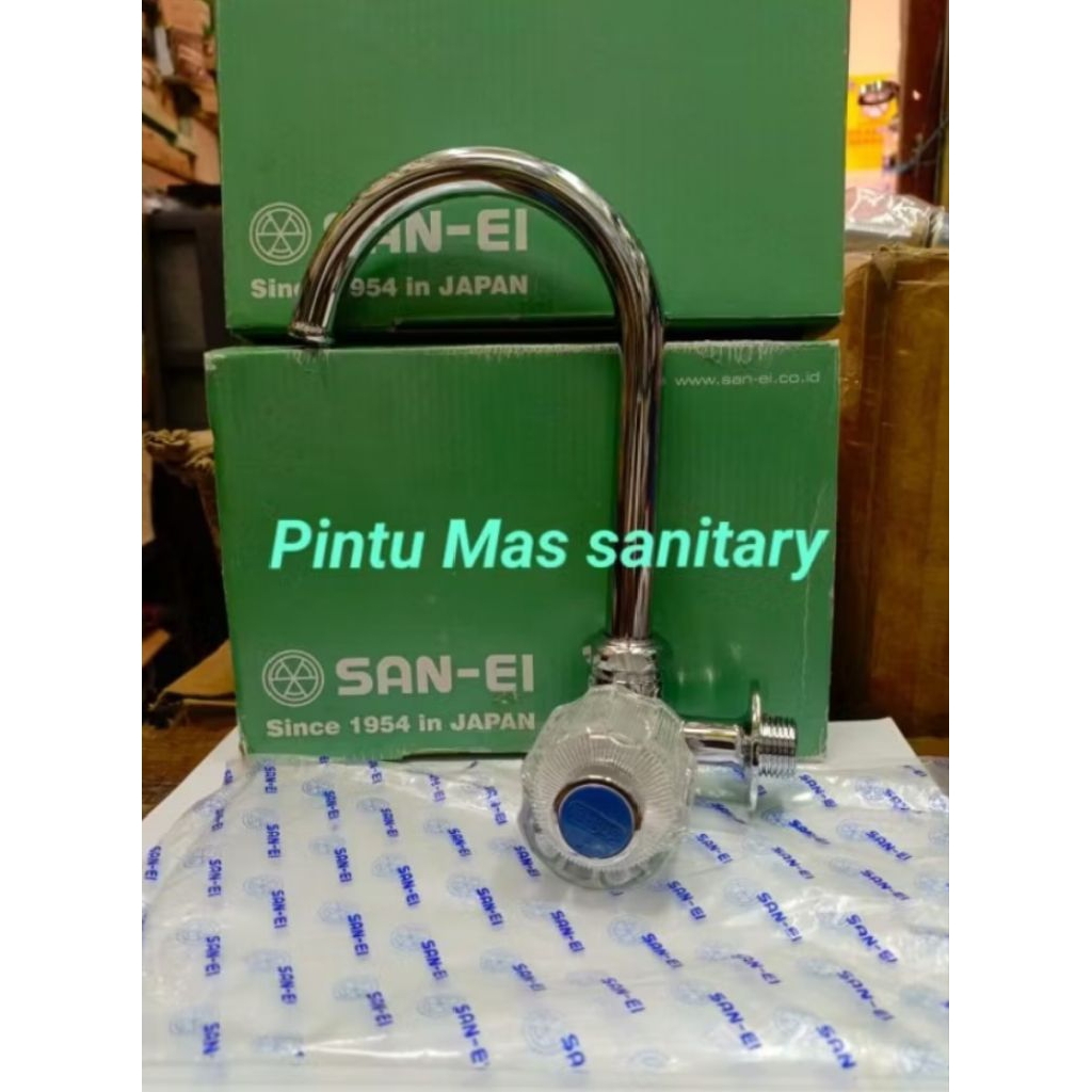 kran air untuk bak cuci piring merk San-ei A26JC