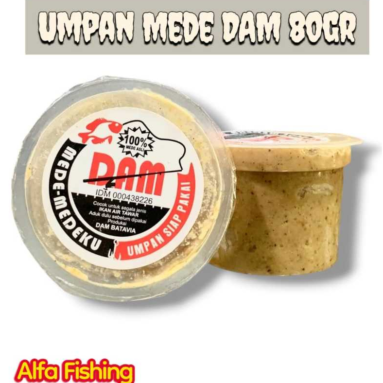 Umpan Pancing Ikan Bawal siap pakai Mede Dam 80Gram