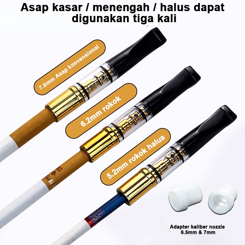 Pipa Filter Yajue YJ-175 Pipa Filter Penyaring Lurus Tar Premium Universal Semua Ukuran Rokok