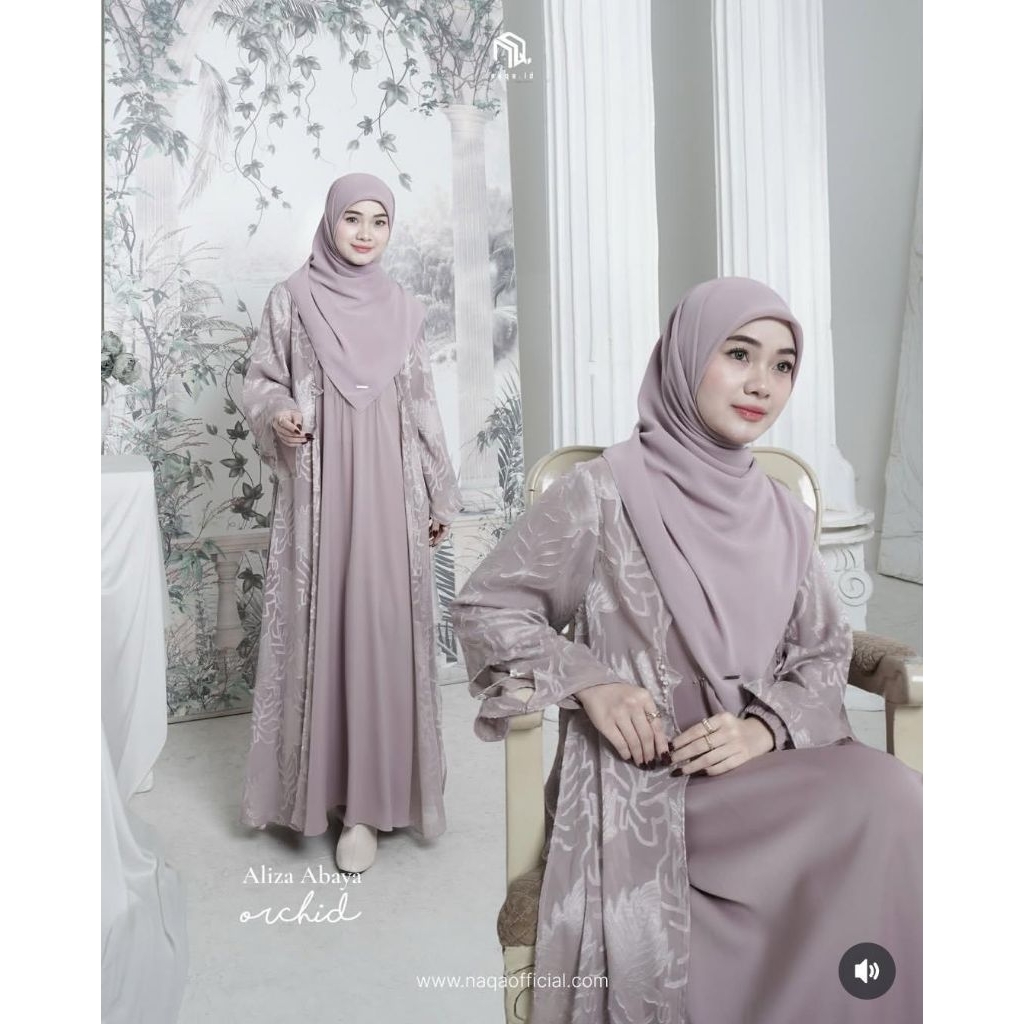ALIZA ABAYA || KHENZA ABAYA (SIAP KIRIM) BY NAQA. ID
