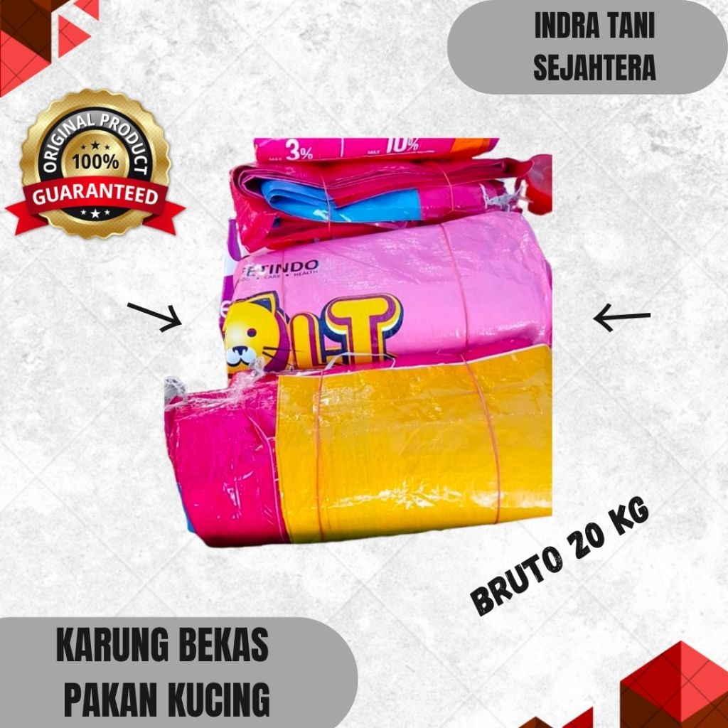 KARUNG BEKAS PAKAN KUCING