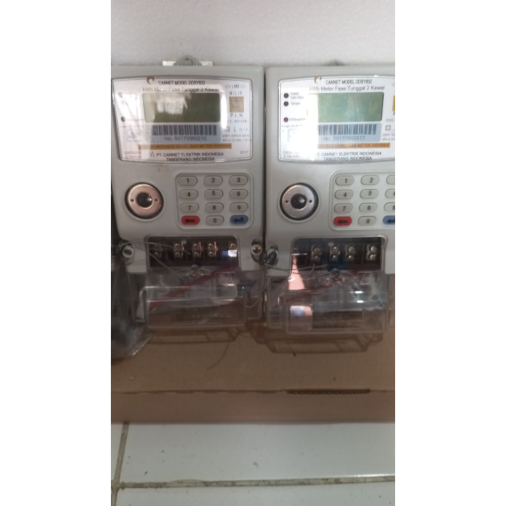 KWh meter PRABAYAR Merk CANNET 1 fasa 5(60) A