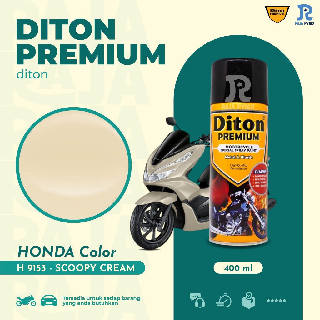 DITON PREMIUM HONDA COLOURS NO H9153 SCOPPY CREAM CAT SEMPROT PYLOX PILOK