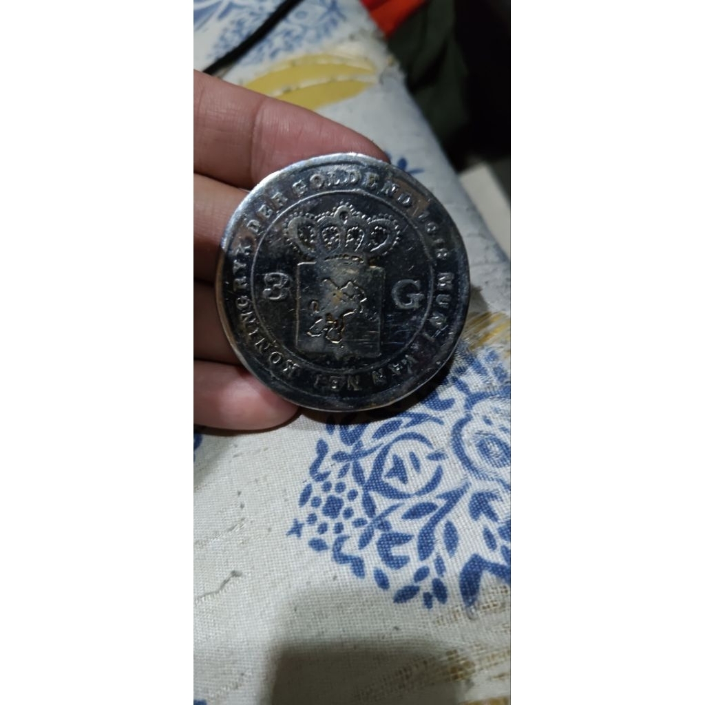 koin kuno belanda 3 gulden Willem 1 1818