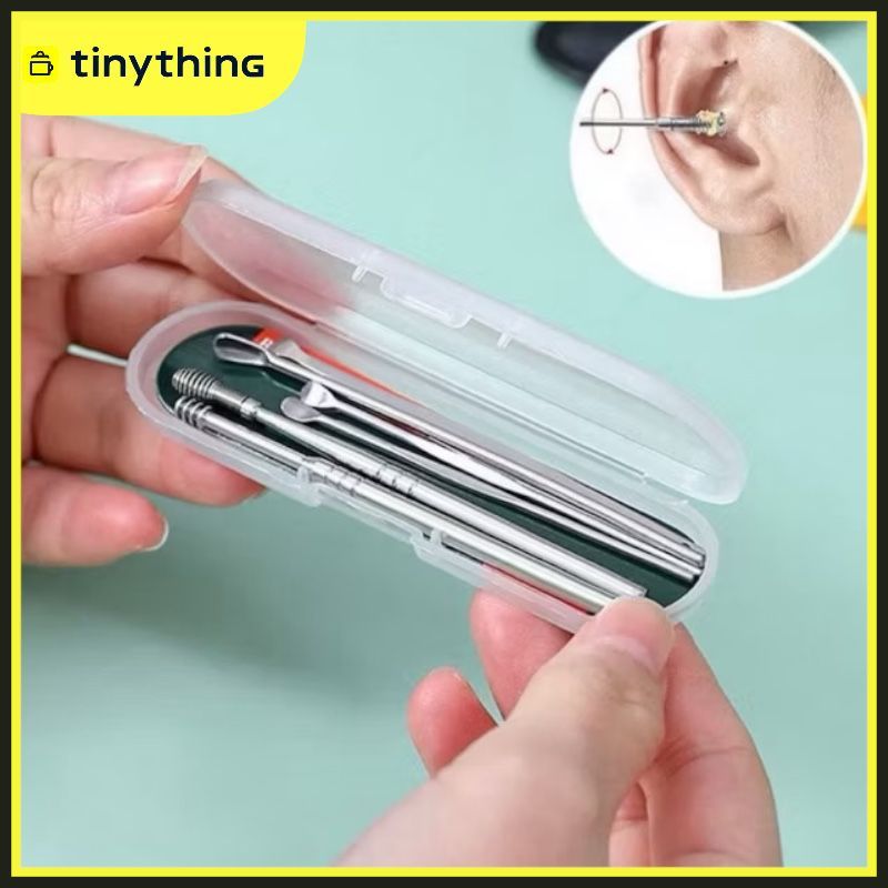 Alat Korek Kuping Pembersih Telinga Set 6 PCS Alat Pembersih Telinga Murah / Pembersih Kuping Set / 
