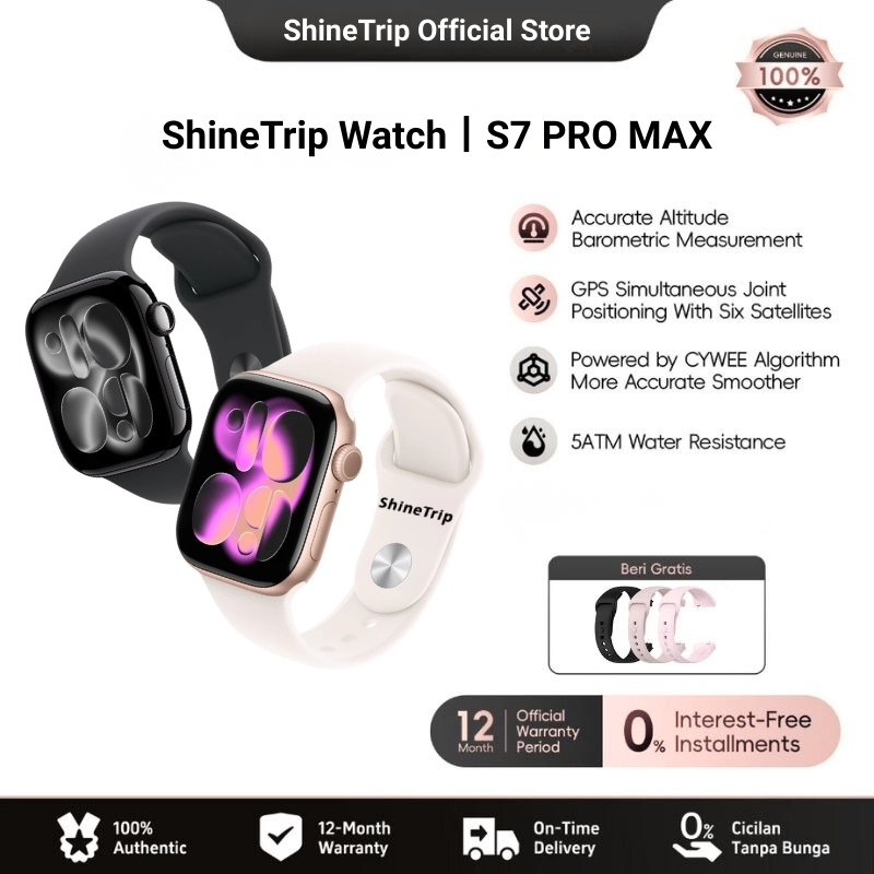 ShineTrip Smartwatch S7 Pro 2.3 lnchGanti dial Display Heart Rate Lipid BloodOxygen Monitor lP68 Wat