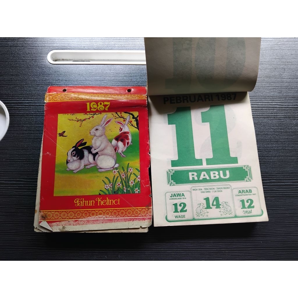 Kalender Jadul Kalender Harian Th 1987