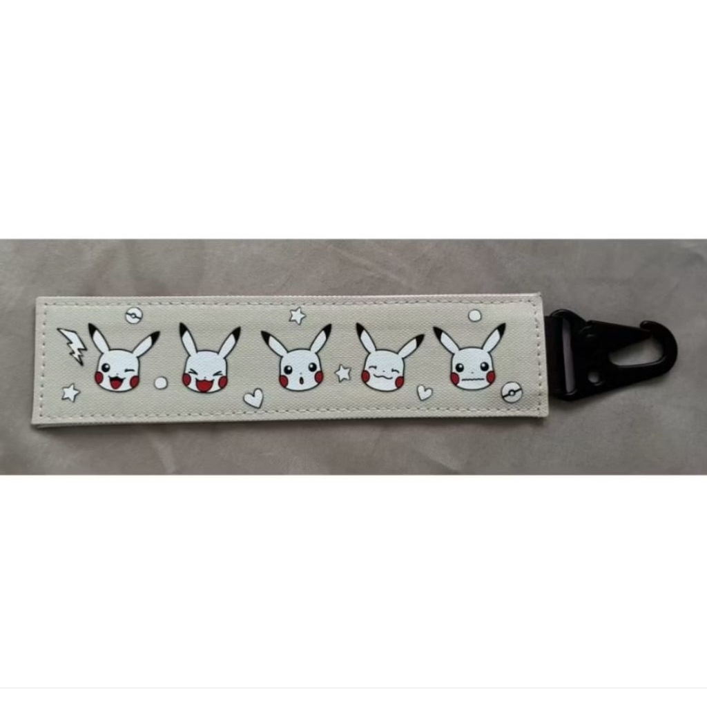 Pikachu gantungan kunci, tag tas original pokemon