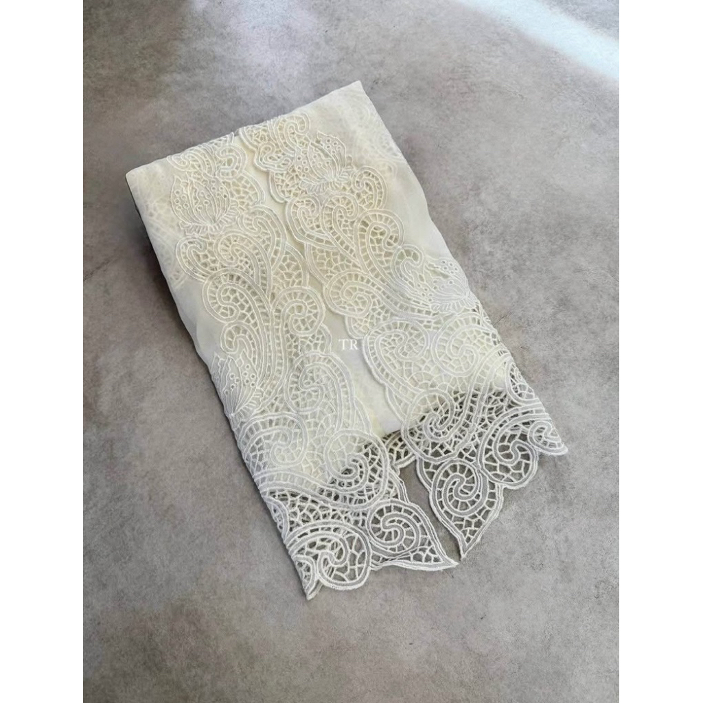 LOTUS - Kain kebaya dewasa bordiran premium ukiran satu kebaya