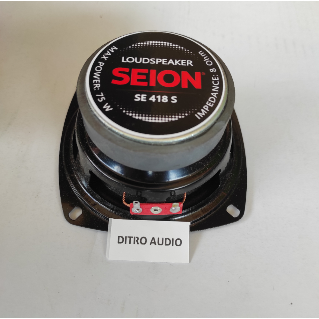 Speaker 4 inch 4 ohm 30 watt TUTUP BESI / Speaker 4 inch 8 ohm 75 watt SE 418 S SEION /Speaker model
