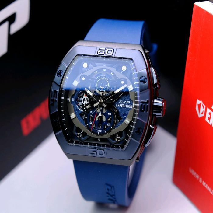 Jam Tangan Pria Expedition E 6800 / E6800 6800 Original Garansi Resmi 1 Tahun Strap Rubber BISA COD