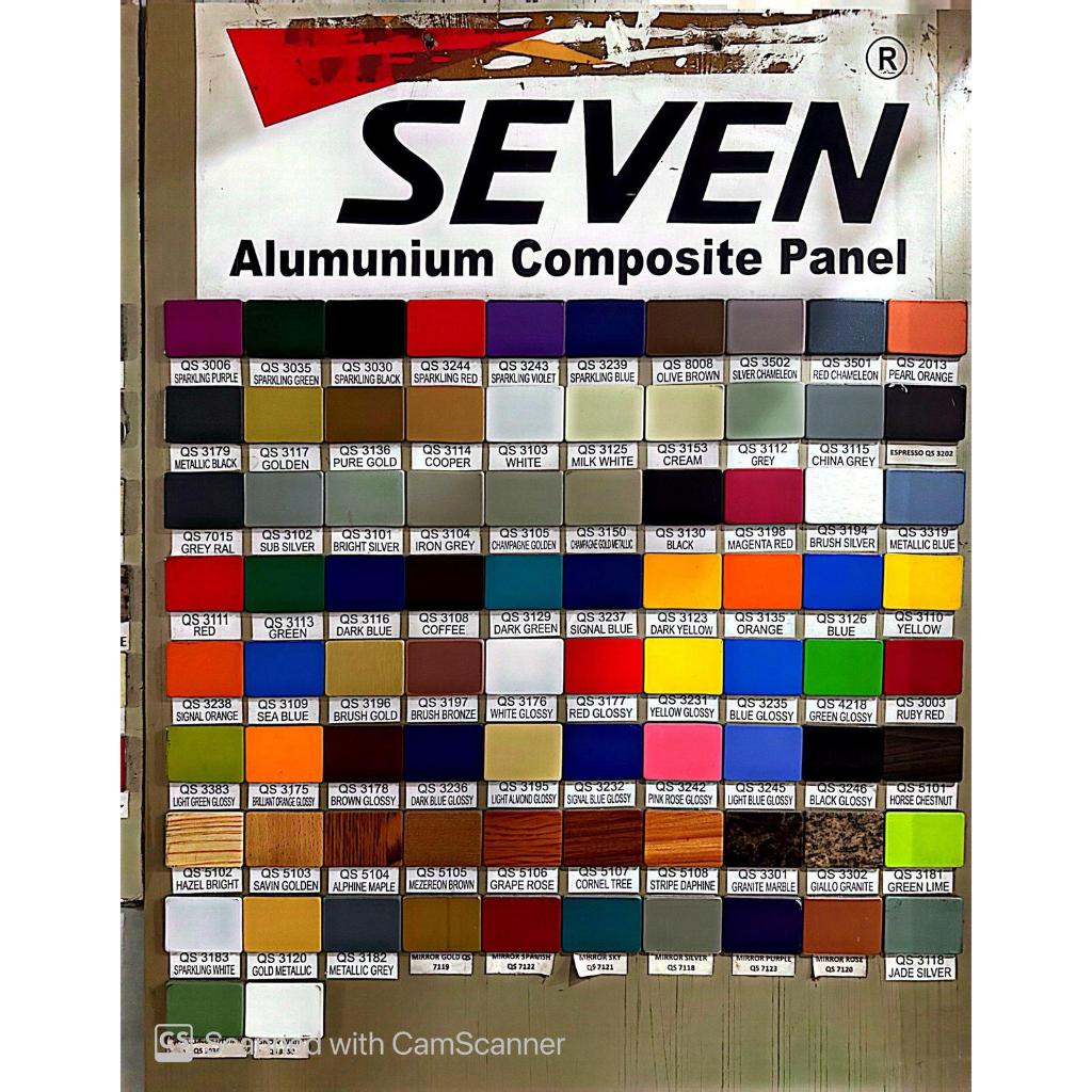 { Aluminium Composite Panel ACP Seven } | PVDF Indoor / Outdoor | 4mm