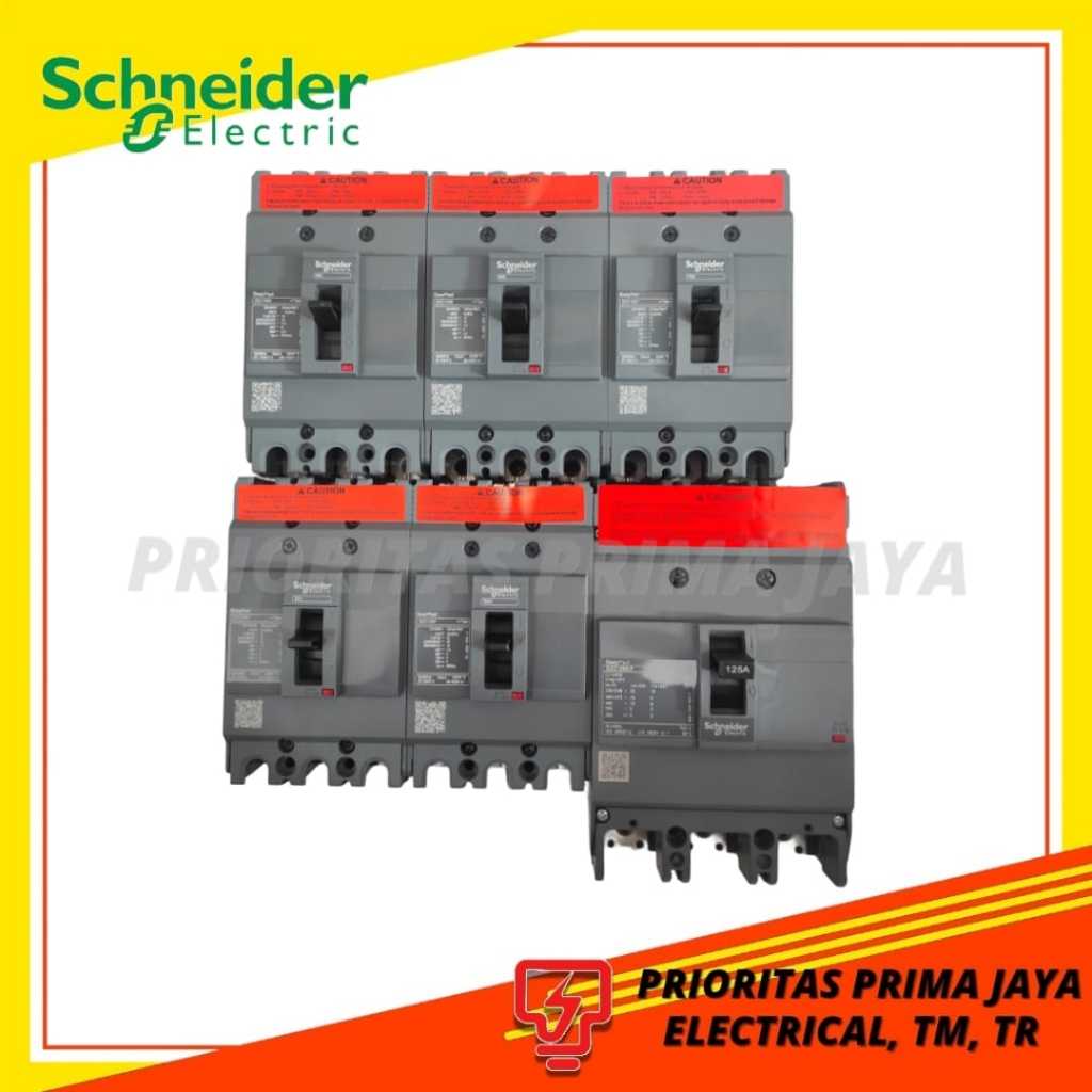 MCCB / Auto Breaker Schneider 50A - 125A