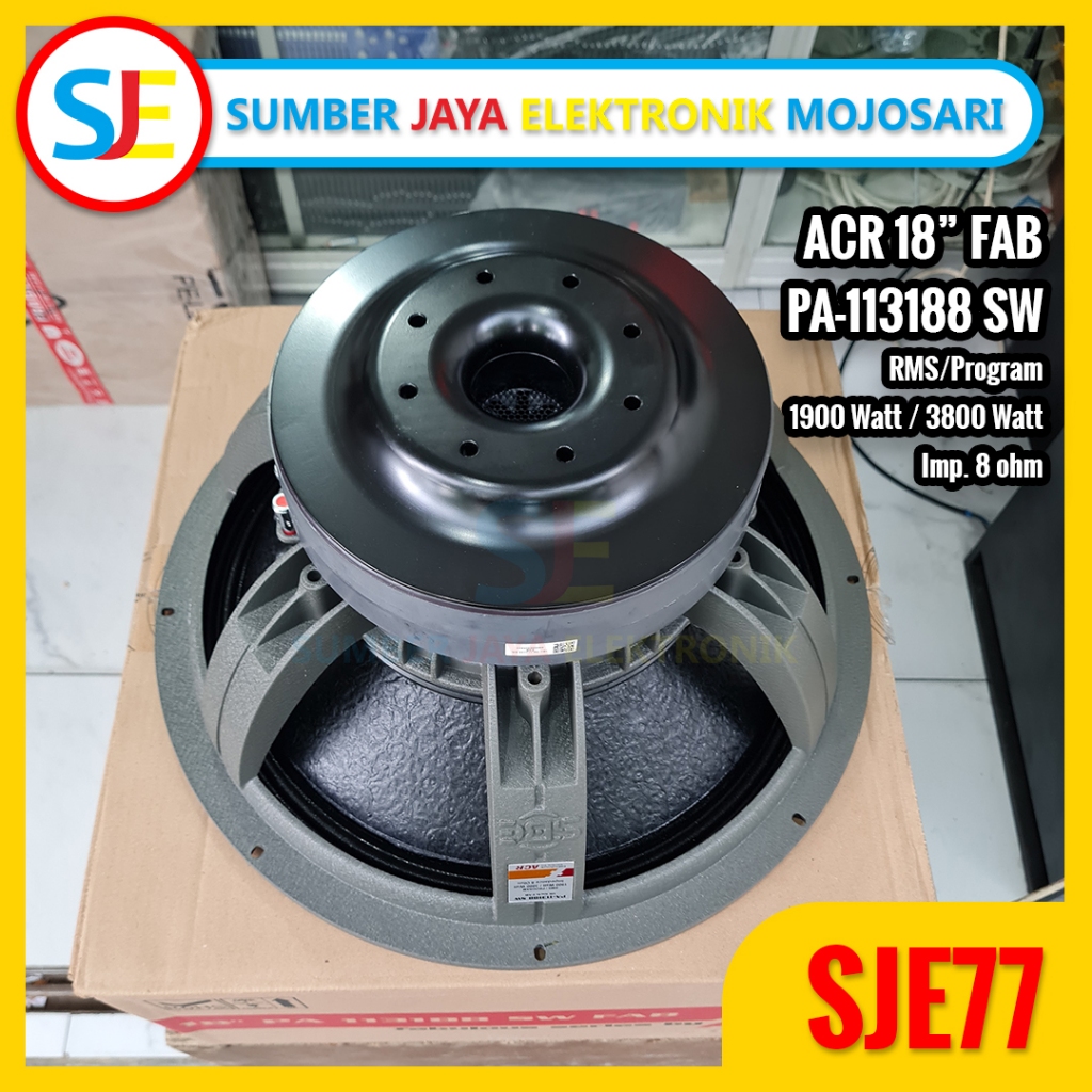 Speaker 18 inch ACR PA 113188 SW Fabulous / Speaker ACR 18" PA 113188 Fabulous / Subwoofer ACR 18 in