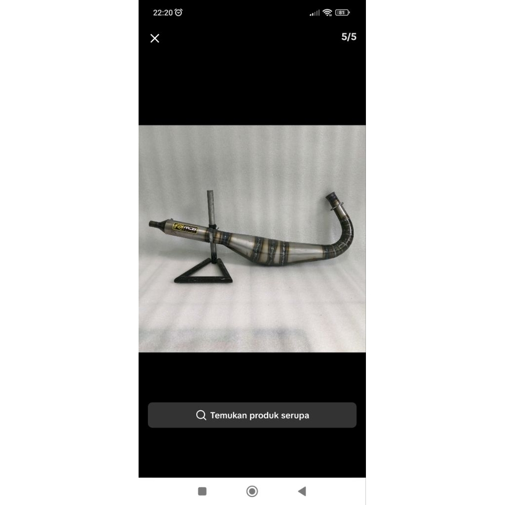 knalpot RX King Kolong MEDA karat