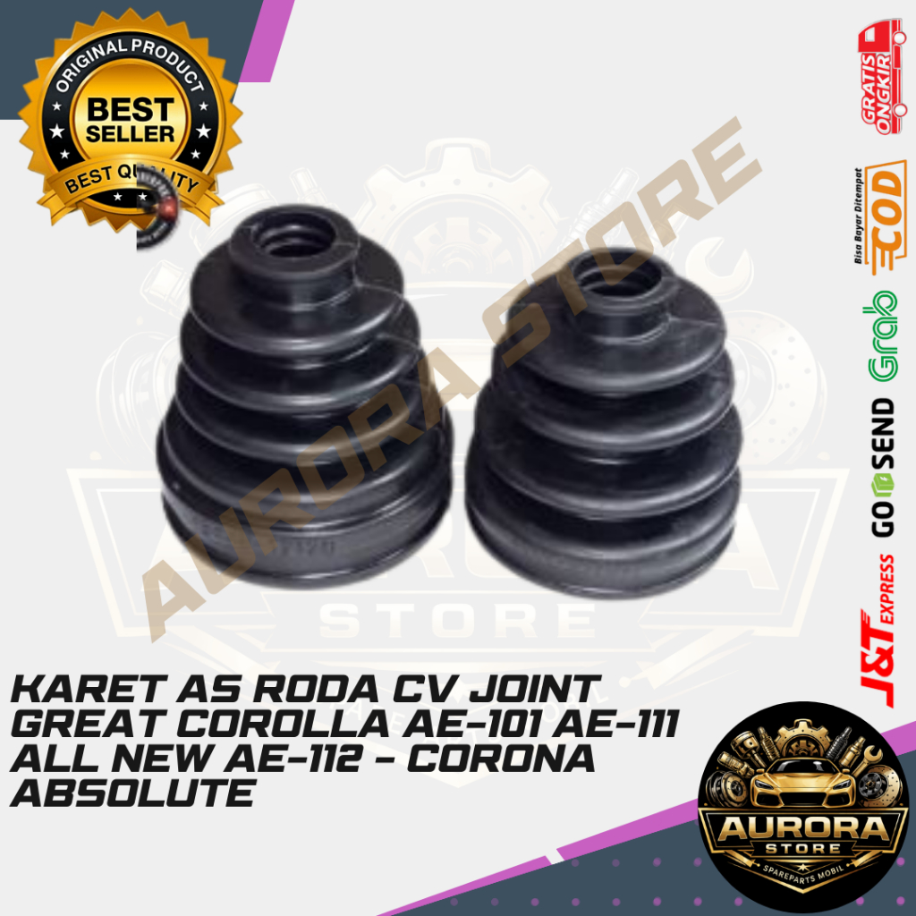 Karet As Roda CV Joint GREAT COROLLA AE-101 AE-111 ALL NEW AE-112 - CORONA ABSOLUTE