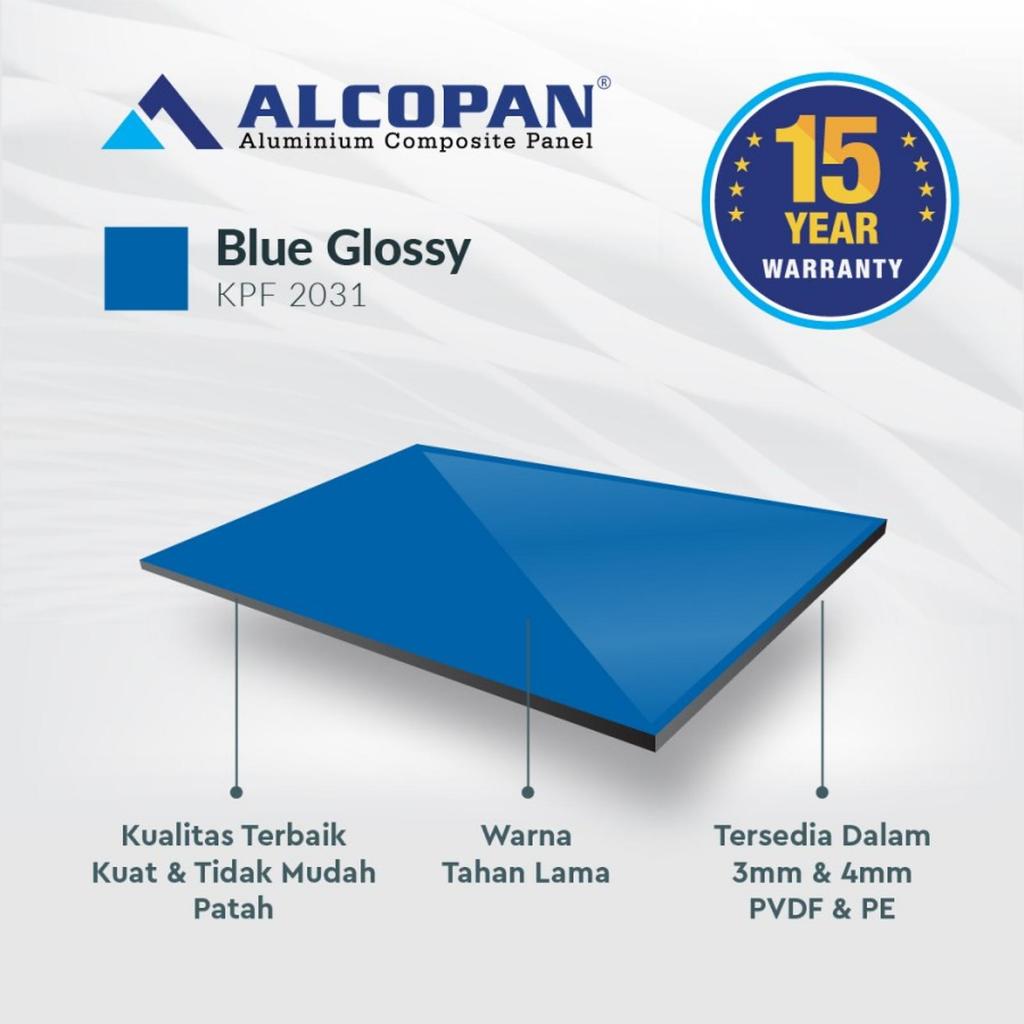 ACP Alcopan 4mm PV - Blue Glossy