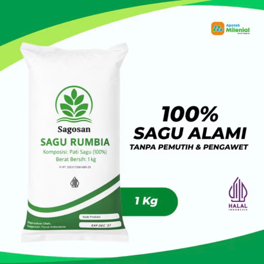 Tepung Sagu Rumbia 1kg | Sagosan