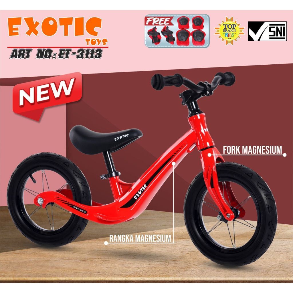 SEPEDA ANAK BALANCE BIKE PUSHBIKE 3112 EXOTIC 3112