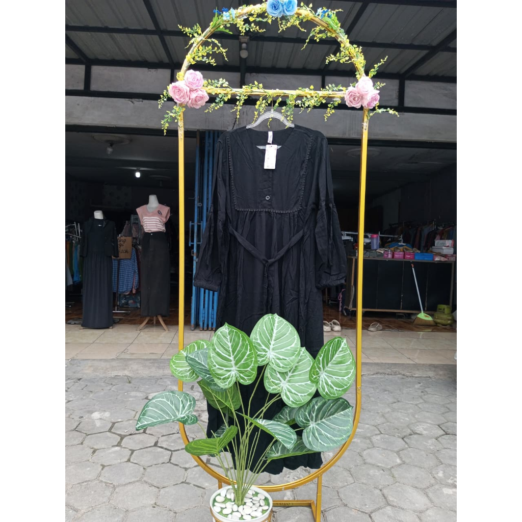 MIDI RAYON BWI 88 HITAM M,L,XL ORIGINAL BRAND