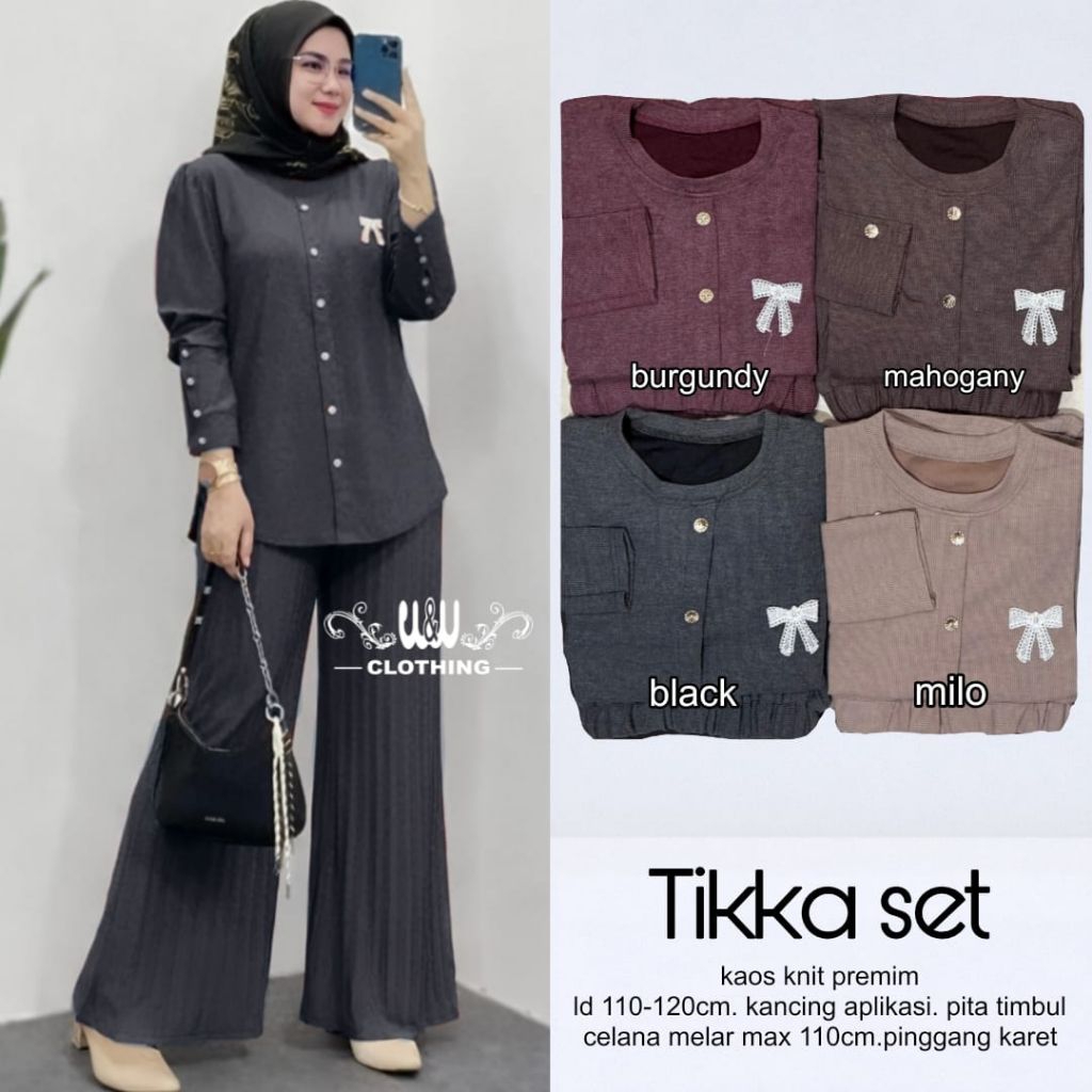 Aurel set / set wanita / set celana knit wanita / setelah terbaru