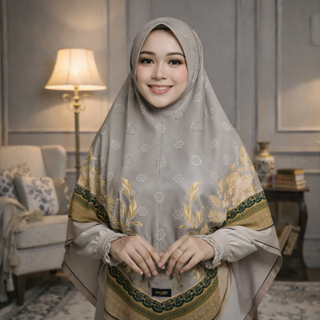 Jilbab Jumbo Hijab Instan Bergo Jersey Motif Bunga Tebal Tidak Nerawang 10 Warna