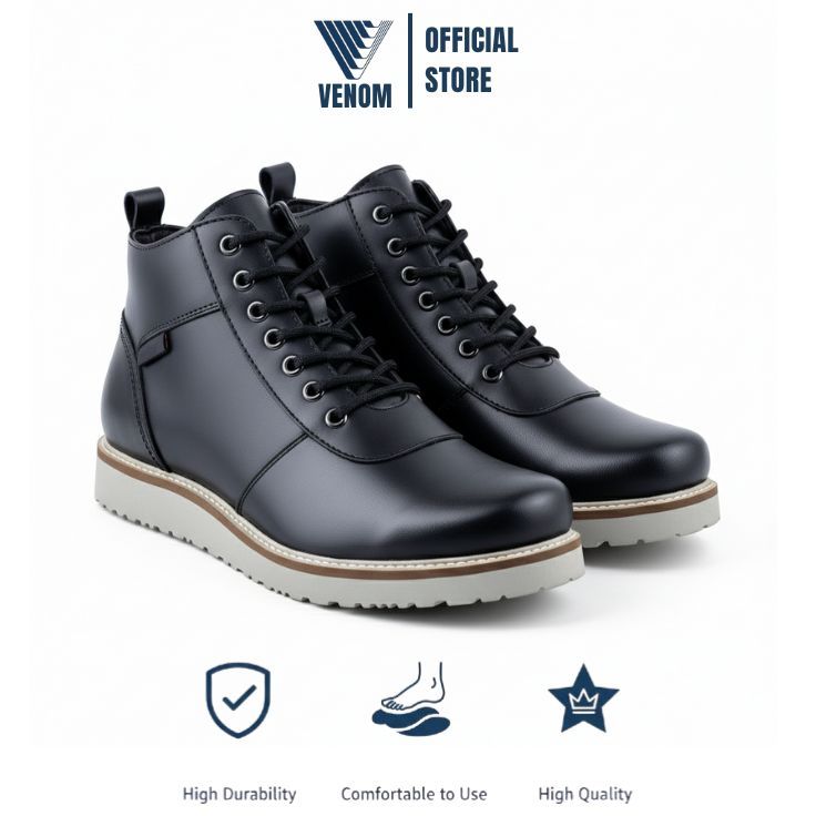VENOM GOLEM - Sepatu Boots Ukuran Besar ( 39 - 52 ) Boots Pria Wanita Unisex Big Size