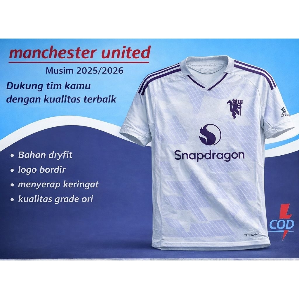 Jersey bola manchester_united 3rd 2025 2026 grade_ori_import baju bola mu kaos bola man united jersy