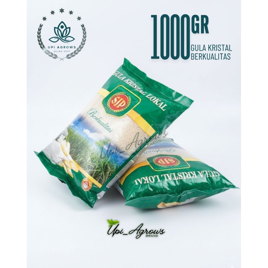 (Grosir) Gula kristal Premium kemasan 1Kg.