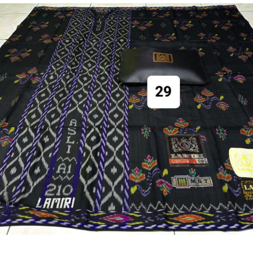 Sarung Tenun LAMIRI S90 Motif MST Kembang Full Sutra | COD