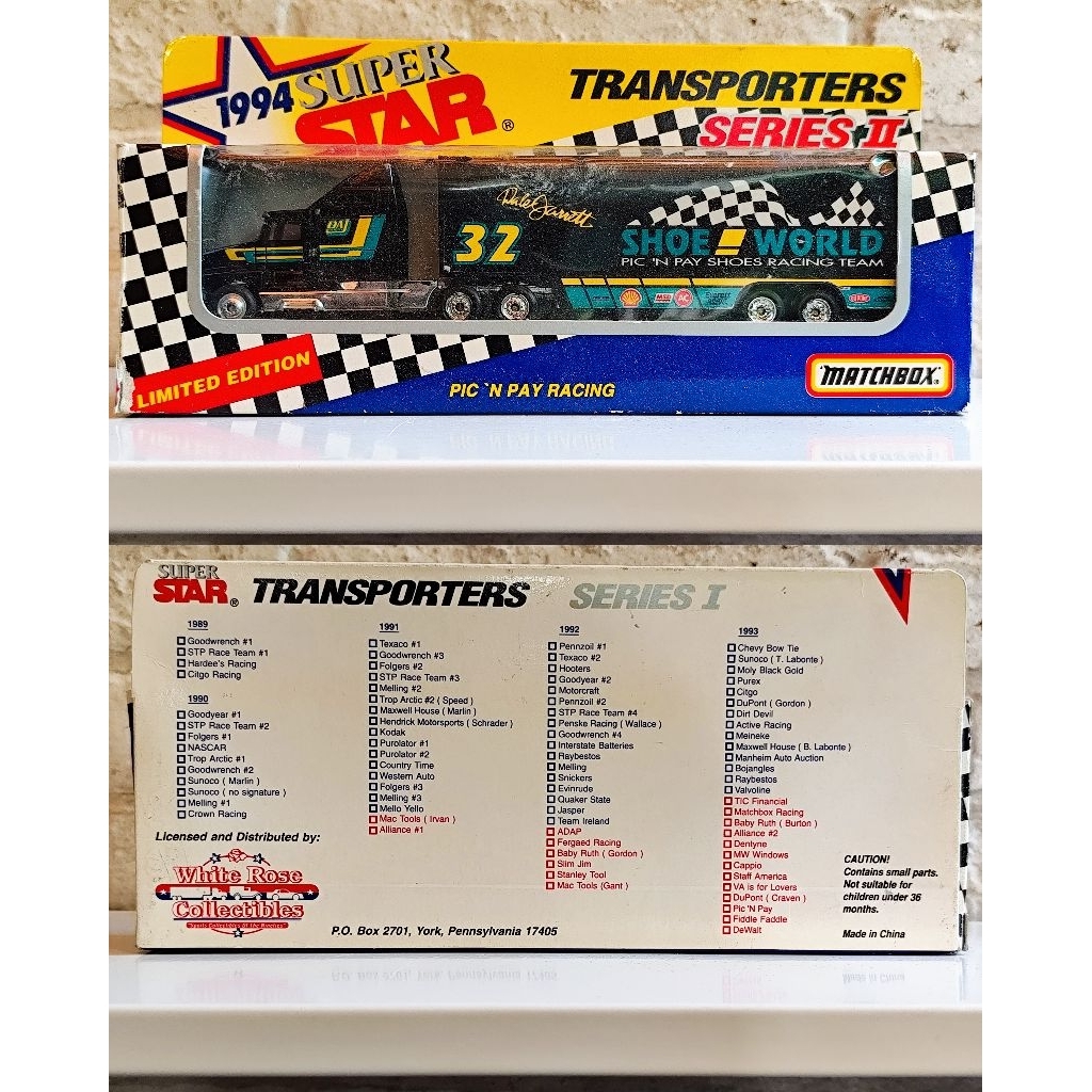 Matchbox Towing / Transporters Limited Edition Super Star 1994 Premium Ban Karet Base Besi Unsealed