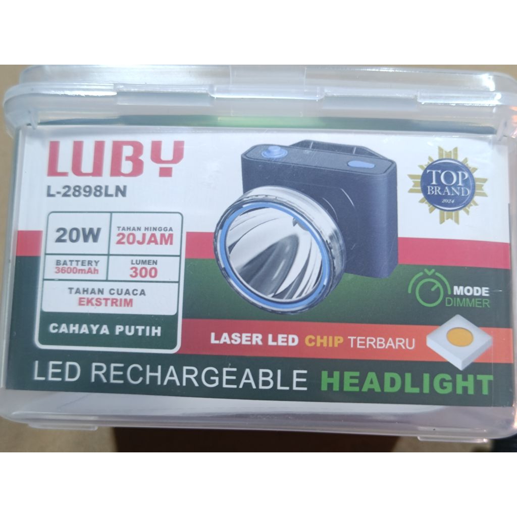 Senter Kepala Luby L 2898 / Luby 2898 LN 20 Watt