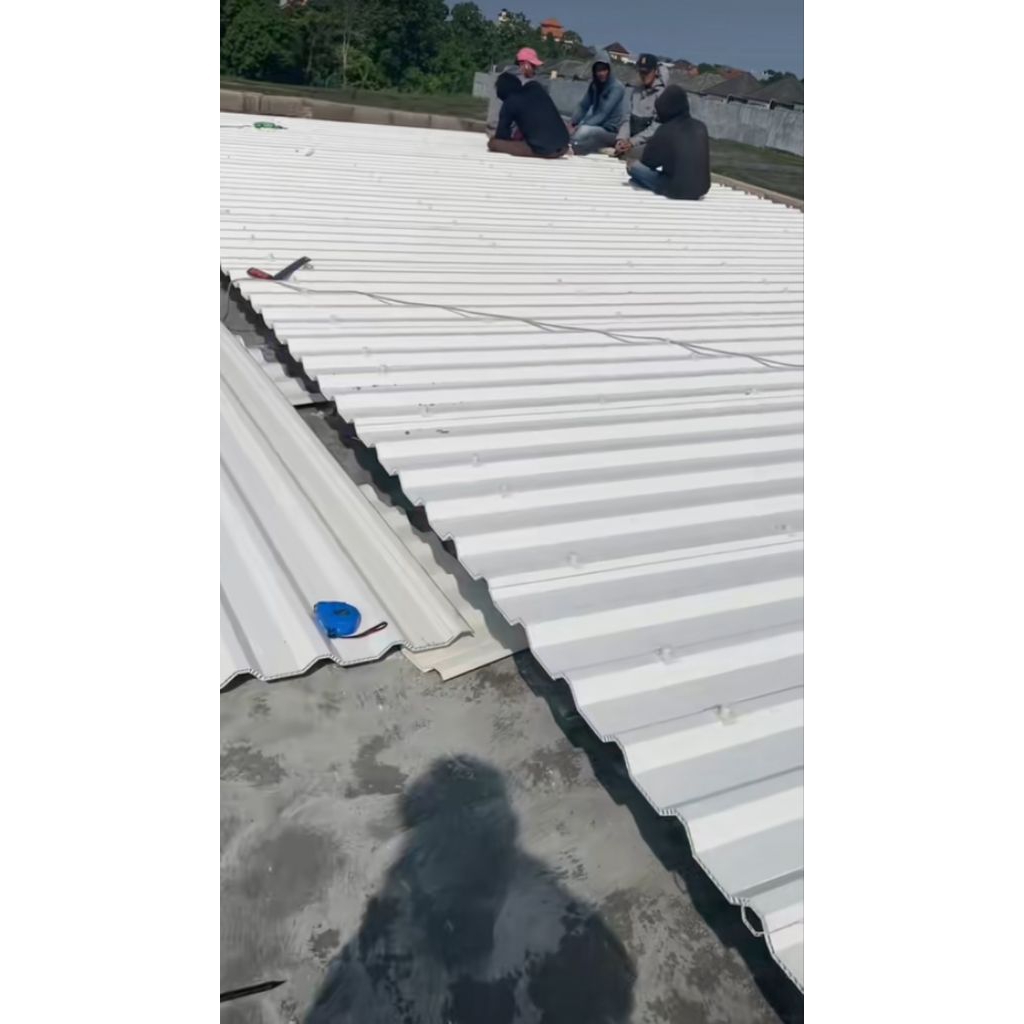 renovasi atap rumah atap alderon double layer twinwall UPVC