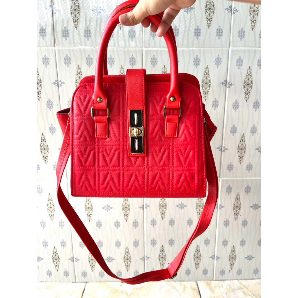 TAS WANITA HAND BAG WARNA MERAH