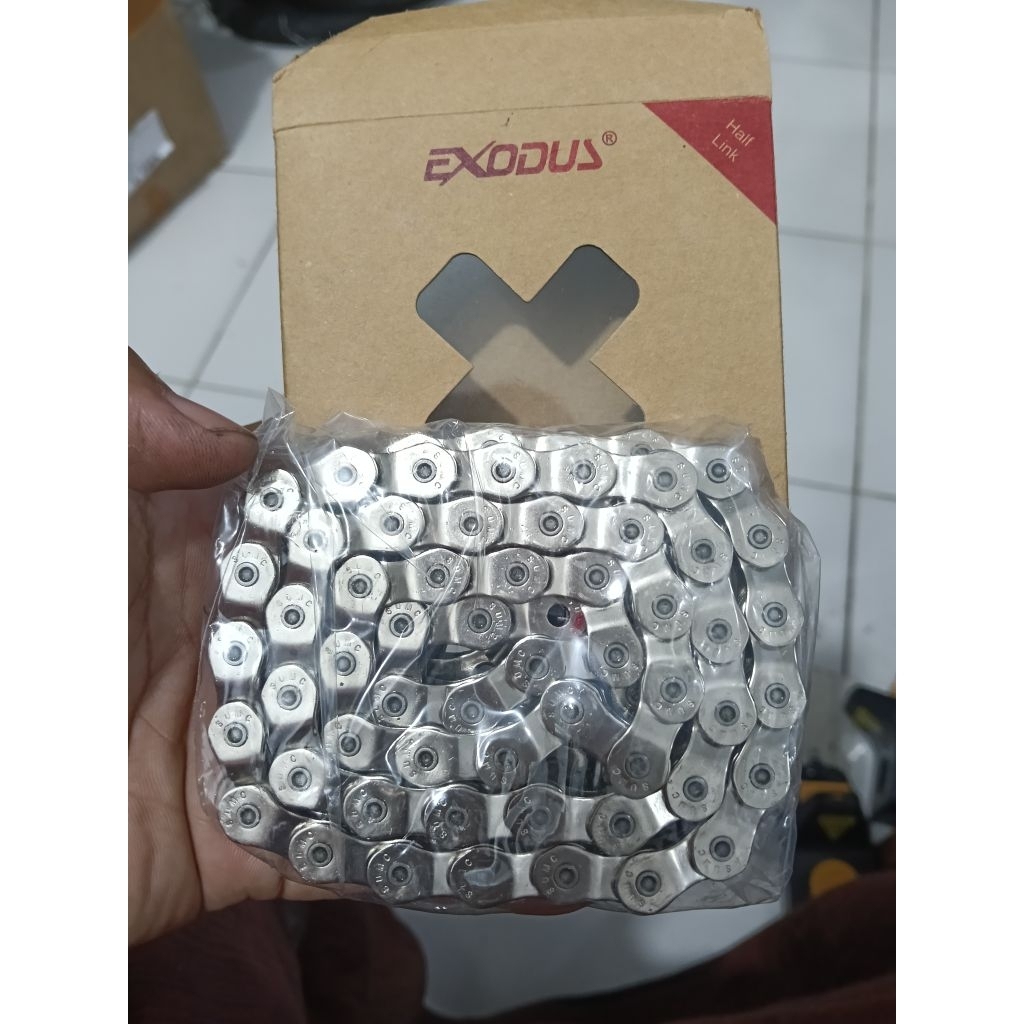 rantai bmx ybn rantai ybn Exodus silver