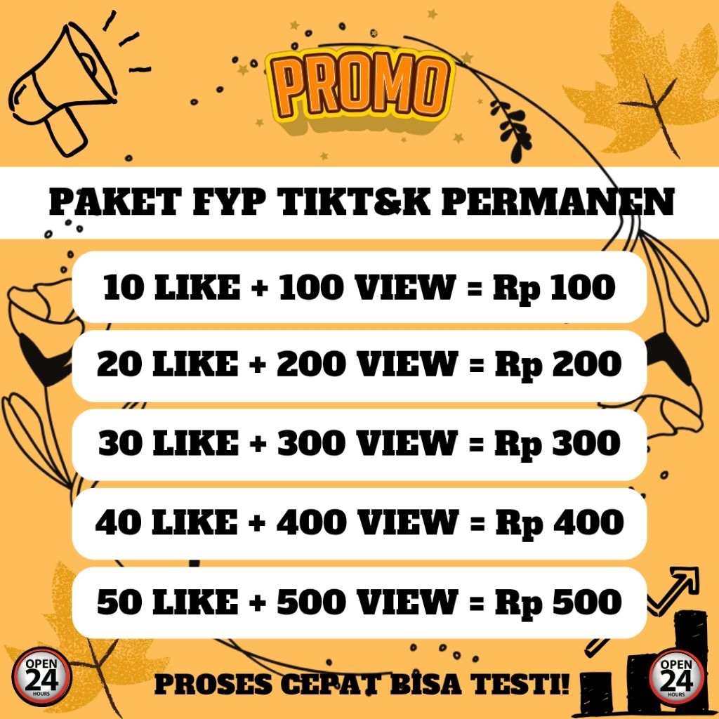 PAKET HEMAT TIKTOK LIKES VIEWS FYP GRATIS TESTIMONI TERMURAH PERMANEN BERGARANSI GLOBAL WORLDWIDE PR