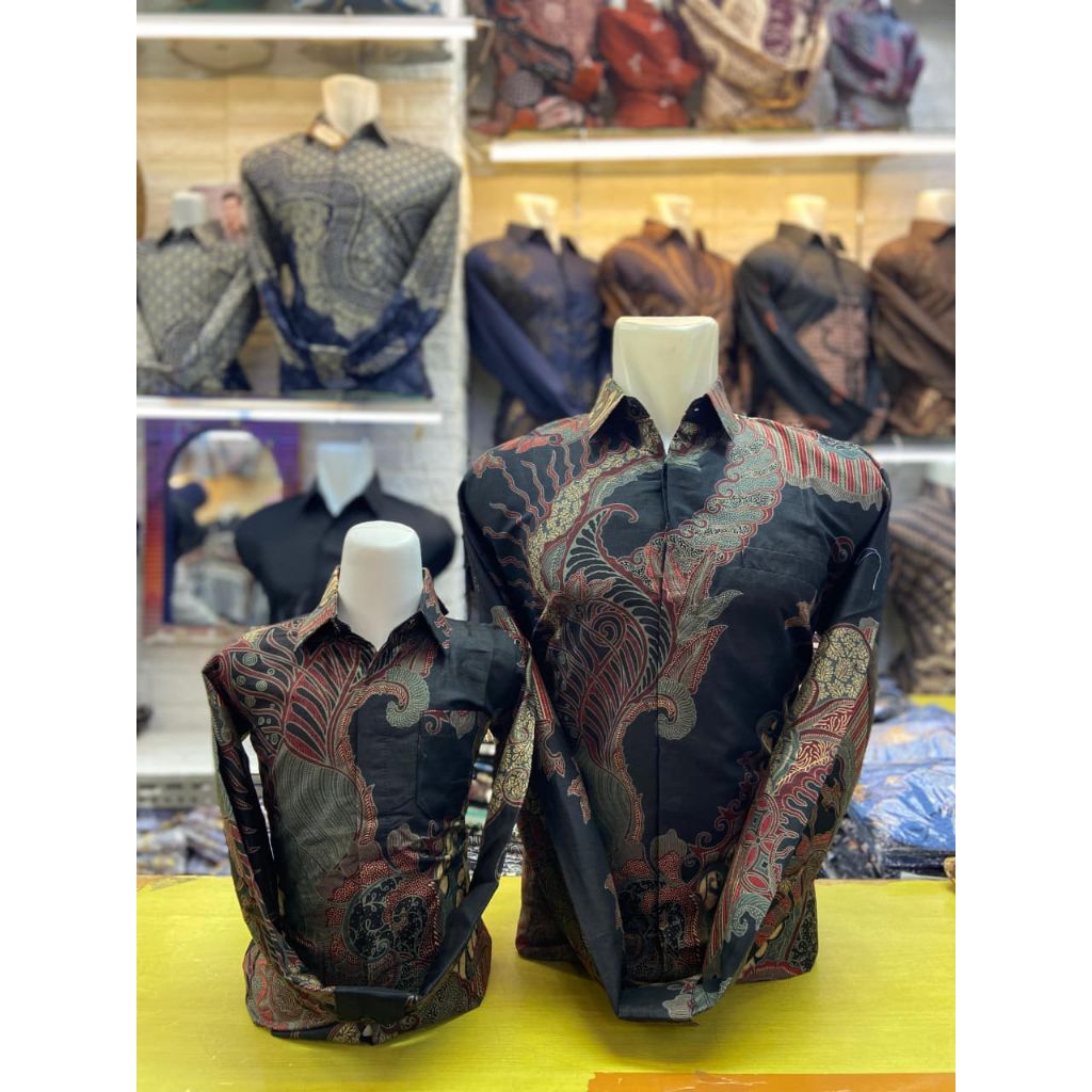 BatikPrinting 40s soloan #Kencana Couple Bapak Anak