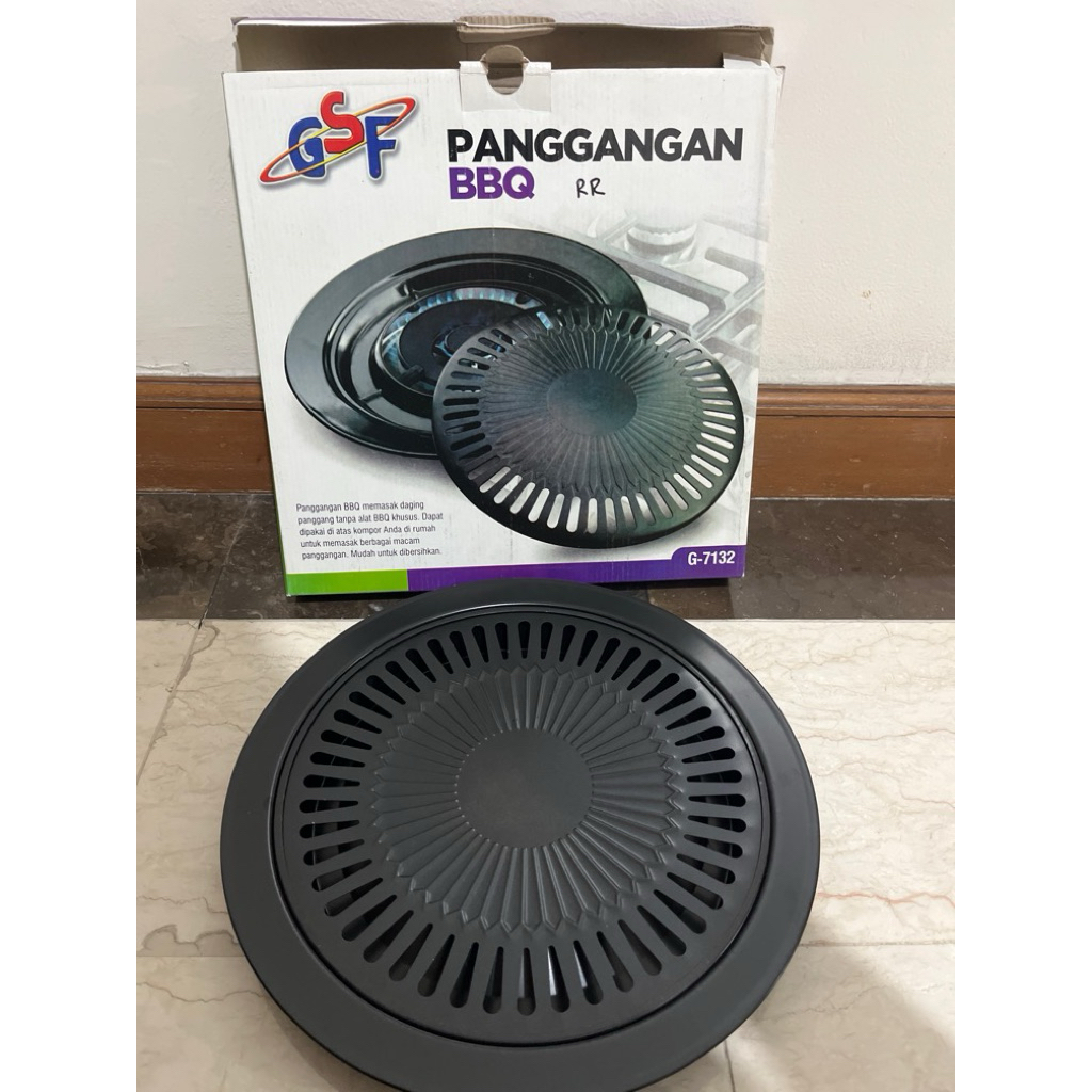 BBQ GRILL PAN GSF / Grill BBQ GSF Anti Lengket / Panggangan Bulat Barberque BBQ Grill Plate