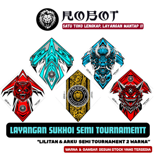 Layangan Sukhoi  Turnamen 2 Warna Kualitas Premium Bambu Apus Petung By robot