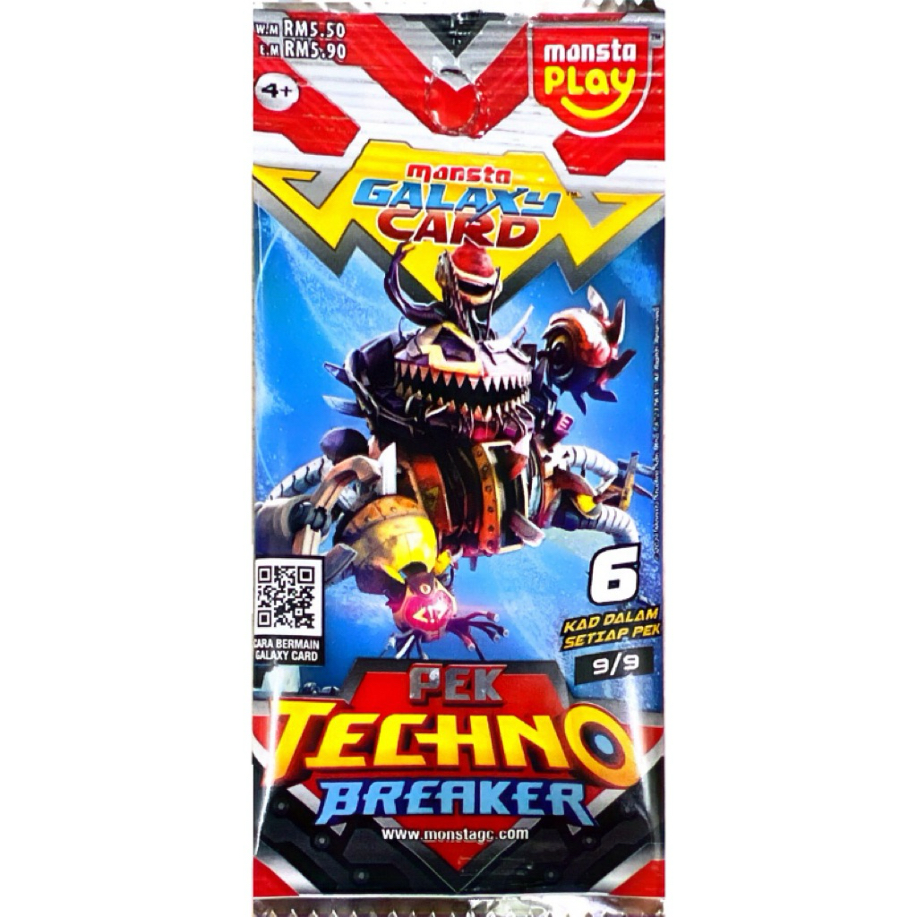 Kartu Game Boboiboy Monsta Galaxy Card Pek Techno Breaker