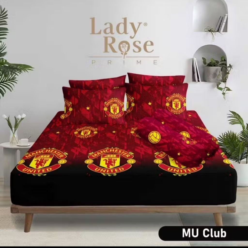 Sprei lady rose disperse 3d uk 160x200xT30 cm  motif Mu club