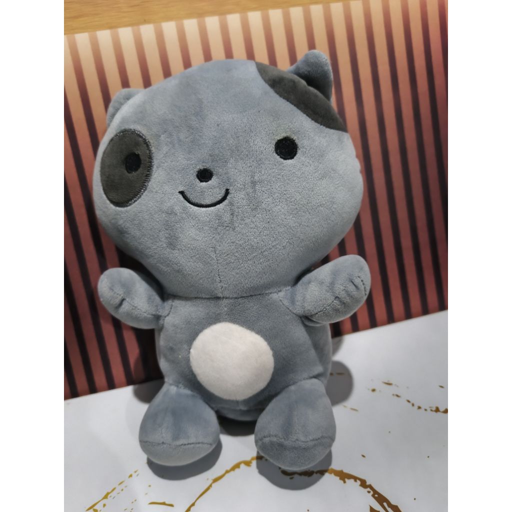 Boneka miniso kucing cute abu import