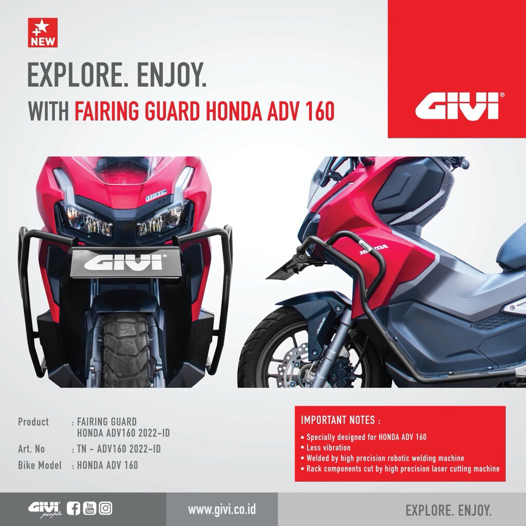 CRASHBAR GIVI TN HONDA ADV160 Original Givi