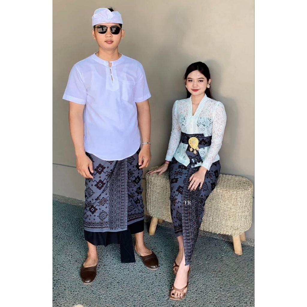 SET COUPLE KAMEN SAPUT BATIK KLASIK LURIK | SAPUT BATIK PREMIUM | PAKAIAN ADAT BALI