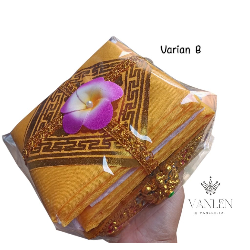 Rantasan Bokor Cantik Kain Putih Kuning 4 Meter