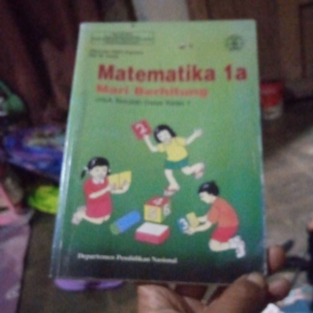 buku Matematika 1a mari berhitung untuk SD kelas 1, buku original jadul