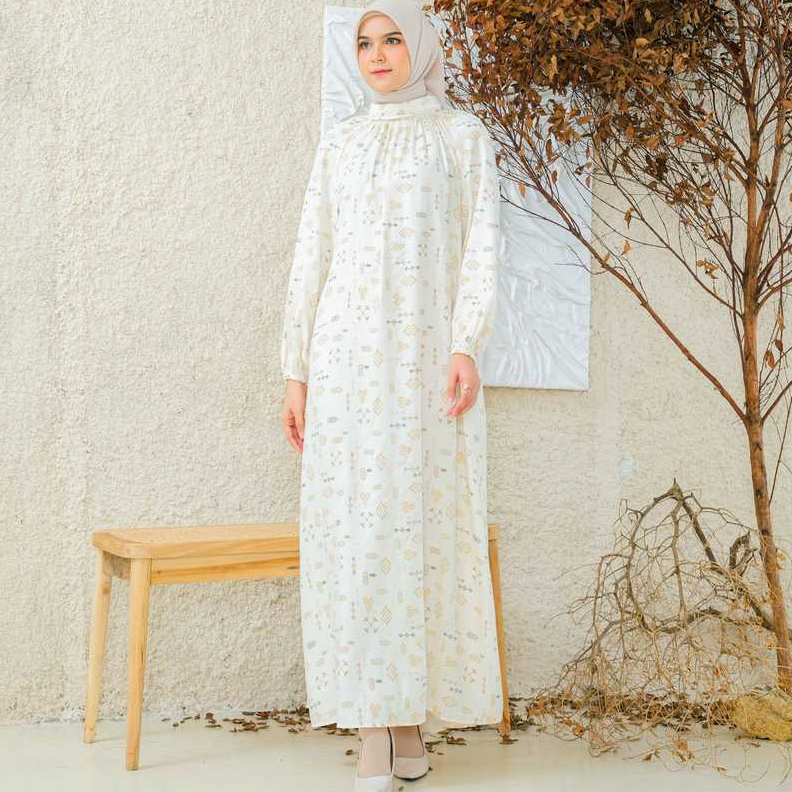 RILLEY - Gamis Wanita Avena | Gamis Wanita Bahan Adem | Gamis Bahan Linen RL