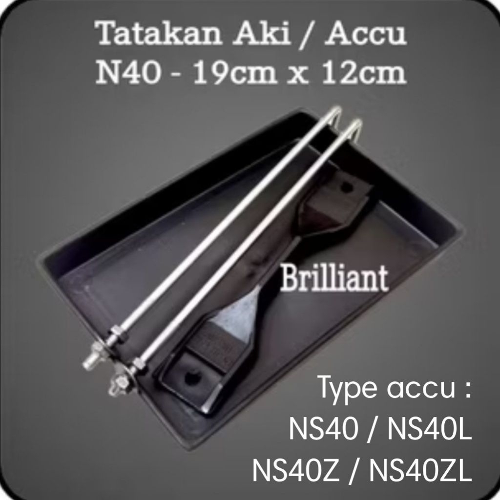 Tatakan Tempat Aki Accu Mobil - N40 / N50 / N60 / N70